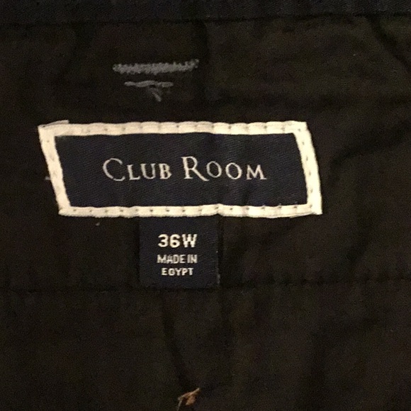 *EUC* Club Room stretch cotton slate blue shorts. Size 36 - Picture 2 of 4